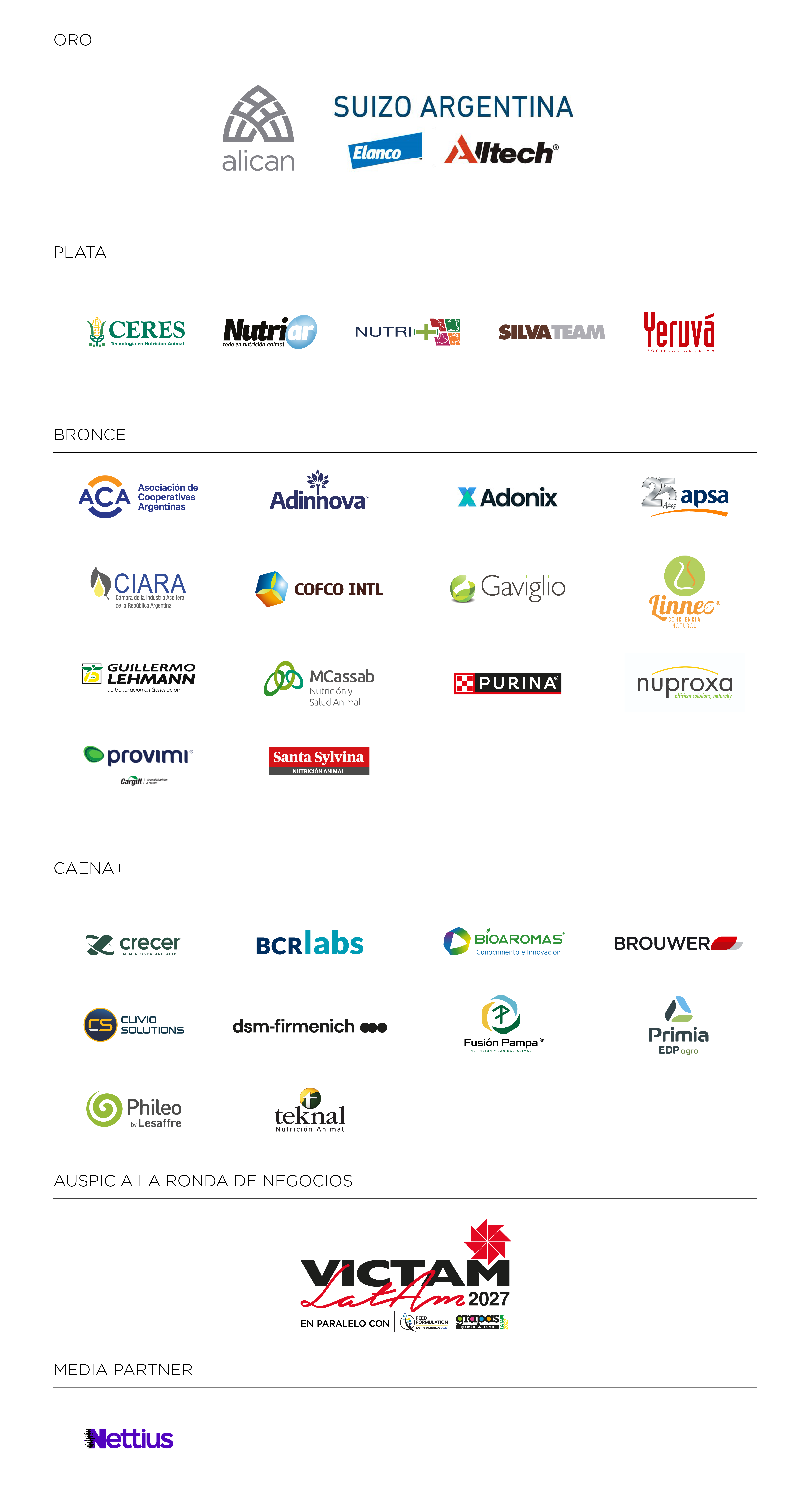 Sponsors del Congreso CAENA 2026